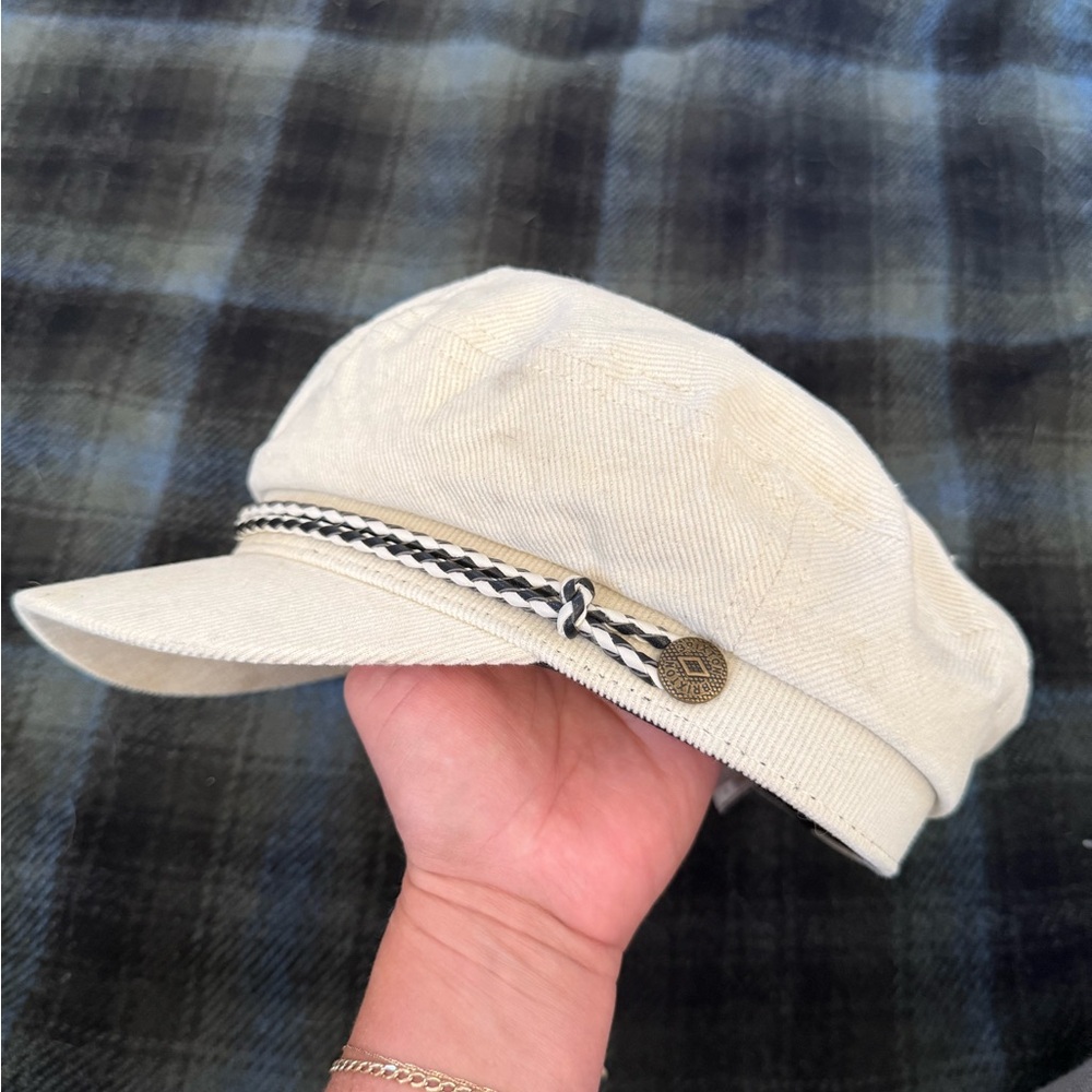 Brixton Cream Canvas Fisherman's Cap
